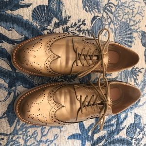 Gold Zara Oxfords